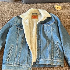 Heavy Denim Jacket with Warm inside